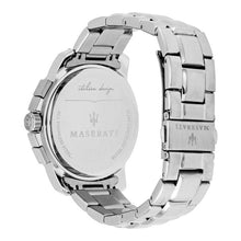 Load image into Gallery viewer, Maserati Successo Chronograph Black Dial Silver Steel Strap Watch For Men - R8873621001
