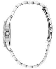 Load image into Gallery viewer, Bulova Crystal Silver Dial Silver Steel Strap Watch for Women - 96L226
