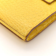 Load image into Gallery viewer, Matte Alligator Kelly Longue Wallet Mimosa
