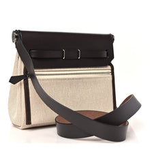 Load image into Gallery viewer, Military Toile Vache Hunter Herbag Zip Retourne 20 Ecru Beige Ebene Ecru Beige Ebene