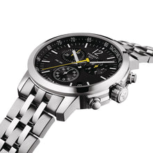 Load image into Gallery viewer, Tissot PRC 200 Chronograph Black Dial Silver Steel Strap Watch For Men - T114.417.11.057.00
