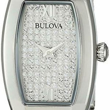 Load image into Gallery viewer, Bulova Crystal Collection Silver Dial Silver Steel Strap Watch for Women - 96L235