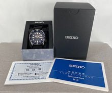 Load image into Gallery viewer, Seiko 5 Sports Automatic Blue Dial Black NATO Strap Watch for Men - SBSA098