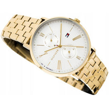 Load image into Gallery viewer, Tommy Hilfiger Jenna Quartz White Dial Gold Steel Strap Watch for Women - 1782069