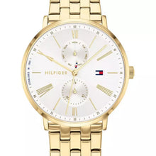 Load image into Gallery viewer, Tommy Hilfiger Jenna Quartz White Dial Gold Steel Strap Watch for Women - 1782069