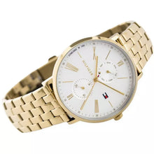 Load image into Gallery viewer, Tommy Hilfiger Jenna Quartz White Dial Gold Steel Strap Watch for Women - 1782069