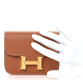 Evercolor Bi-Color Constance Slim Wallet Gold Lime