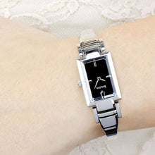 Load image into Gallery viewer, Bulova Classic Collection Black Dial Silver Steel Strap Watch for Women - 96L138