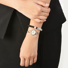 Load image into Gallery viewer, Bulova Analog Crystals Mother of Pearl Dial Silver Steel Strap Watch for Women - 98X109