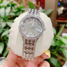 Load image into Gallery viewer, Bulova Crystal Collection Silver Dial Silver Steel Strap Watch for Women - 96L243