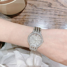 Load image into Gallery viewer, Bulova Crystal Collection Silver Dial Silver Steel Strap Watch for Women - 96L243