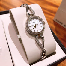 Load image into Gallery viewer, Bulova Analog Crystals Mother of Pearl Dial Silver Steel Strap Watch for Women - 98X109