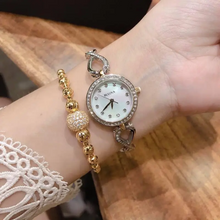 Load image into Gallery viewer, Bulova Analog Crystals Mother of Pearl Dial Silver Steel Strap Watch for Women - 98X109