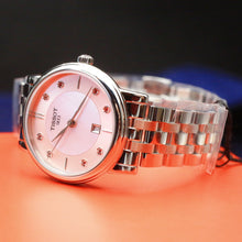 Load image into Gallery viewer, Tissot T Classic Carson Premium Lady Mother of Pearl Pink Dial Silver Steel Strap Watch For Women - T122.210.11.159.00