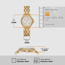 Load image into Gallery viewer, Michael Kors Camile Analog White Dial Gold Steel Strap Watch for Women - MK4801