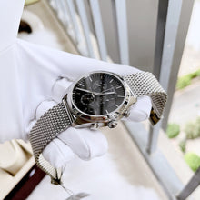 Load image into Gallery viewer, Tissot PR 100 Chronograph Black Dial Silver Mesh Bracelet Watch For Men - T101.417.11.051.01