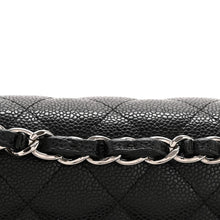 Load image into Gallery viewer, Caviar Quilted Jumbo Double Flap Black