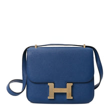 Load image into Gallery viewer, Chevre Mysore Verso Constance 18 Blue Saphir Menthe