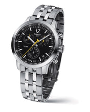 Load image into Gallery viewer, Tissot PRC 200 Chronograph Black Dial Silver Steel Strap Watch For Men - T114.417.11.057.00