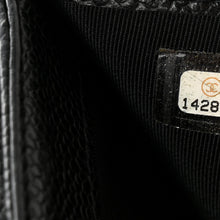 Load image into Gallery viewer, Caviar Quilted Compact French Flap Wallet Black