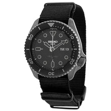 Load image into Gallery viewer, Seiko 5 Sports Automatic Black Dial Black NATO Strap Watch For Men - SRPD79K1
