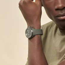 Load image into Gallery viewer, Hugo Boss Volane Chronograph Grey Dial Green Rubber Strap Watch For Men - 1513952
