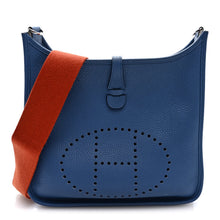 Load image into Gallery viewer, Taurillon Clemence Evelyne III PM Bleu Agate Cuivre