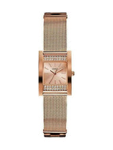 Load image into Gallery viewer, Guess Nouveau Diamonds Rose Gold Dial Rose Gold Mesh Bracelet Watch for Women - W0127L3