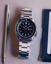 Load image into Gallery viewer, Seiko 5 Sports SKX Series Regatta Timer Retro Blue Dial Silver Steel Strap Watch For Men - SRPK13K1
