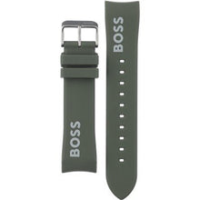 Load image into Gallery viewer, Hugo Boss Volane Chronograph Grey Dial Green Rubber Strap Watch For Men - 1513952