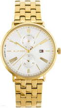 Load image into Gallery viewer, Tommy Hilfiger Jenna Quartz White Dial Gold Steel Strap Watch for Women - 1782069