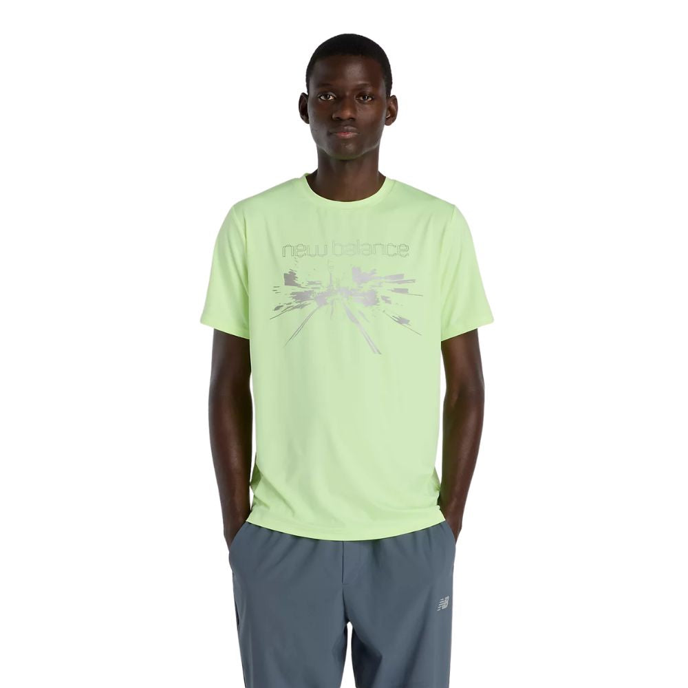 Men’s Reflective Poly T-Shirt :Afterglow