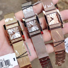 Load image into Gallery viewer, Guess Nouveau Diamonds Rose Gold Dial Rose Gold Mesh Bracelet Watch for Women - W0127L3