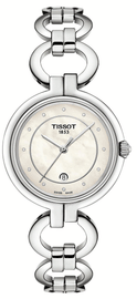 Tissot T Trend Flamingo Mother of Pearl Dial Silver Steel Strap Watch for Women - T094.210.11.116.00