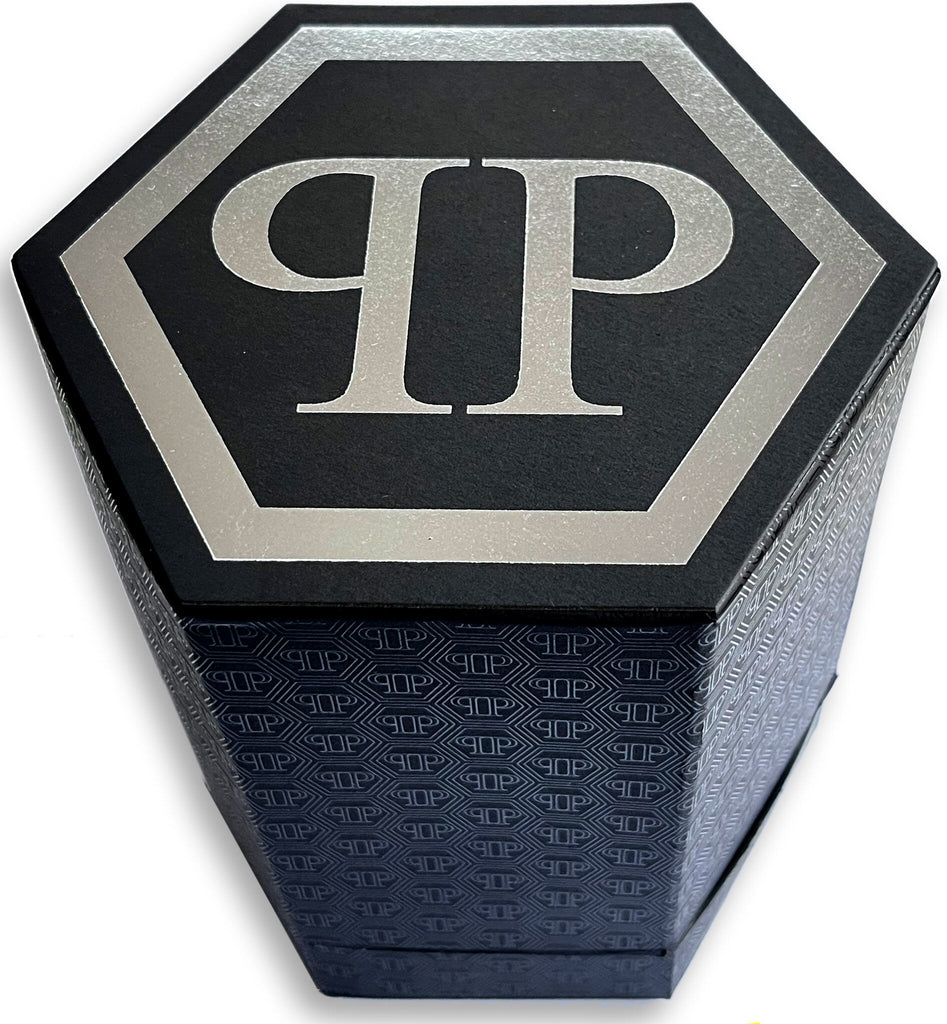 Philipp Plein The Skull Grey Dial Grey Silicone Strap Watch For Men- PWAAA2324
