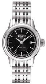 Tissot Carson Automatic Black Dial Silver Steel Strap Watch For Women - T085.207.11.051.00