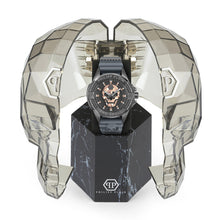 Load image into Gallery viewer, Philipp Plein The Skull Grey Dial Grey Silicone Strap Watch For Men- PWAAA2324