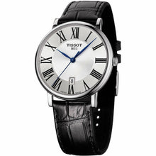 Load image into Gallery viewer, Tissot Carson Premium Silver Dial Black Leather Strap Watch For Men - T122.410.16.033.00
