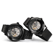 Load image into Gallery viewer, Maserati Granturismo Sport GT Skeleton Black Dial Black Steel Strap Watch For Men - R8823134003