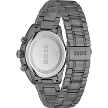 Load image into Gallery viewer, Hugo Boss Grand Prix Chronograph Green Dial Gunmetal Grey Steel Strap Watch for Men - 1514228