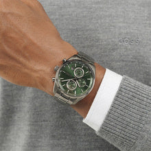 Load image into Gallery viewer, Hugo Boss Grand Prix Chronograph Green Dial Gunmetal Grey Steel Strap Watch for Men - 1514228