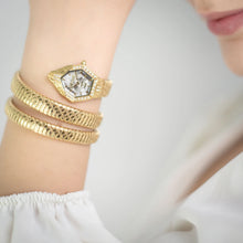 Load image into Gallery viewer, Just Cavalli Mesmerizing White Dial Gold Steel Strap Watch for Women - JC1L304M0025