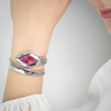 Load image into Gallery viewer, Just Cavalli Ferocious Pink Dial Silver Steel Strap Watch for Women - JC1L306M0025