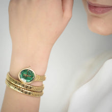 Load image into Gallery viewer, Just Cavalli After Party Green Dial Gold Steel Strap Watch for Women - JC1L269M0035