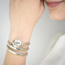 Load image into Gallery viewer, Just Cavalli After Party Silver Dial Two Tone Steel Strap Watch for Women - JC1L269M0055