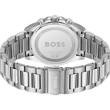 Load image into Gallery viewer, Hugo Boss Strike Chronograph Black Dial Silver Steel Strap Watch for Men - 1514290