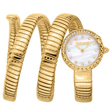 Load image into Gallery viewer, Just Cavalli Enchanting Mother of Pearl Dial Gold Steel Strap Watch for Women - JC1L302M0025