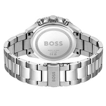 Load image into Gallery viewer, Hugo Boss Runner Chronograph Blue Dial Silver Steel Strap Watch for Men - 1514143