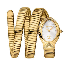 Load image into Gallery viewer, Just Cavalli Classico Lungo White Dial Gold Steel Strap Watch for Women - JC1L248M0025