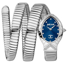 Load image into Gallery viewer, Just Cavalli Classico Lungo Blue Dial Silver Steel Strap Watch for Women - JC1L248M0015